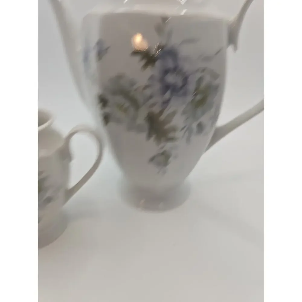 Vintage Heinrich Winterling‎ Bavarian Tea Pot 9'' And Cream Vase